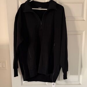 Old Navy Women's Black Quarter-Zip Tunic